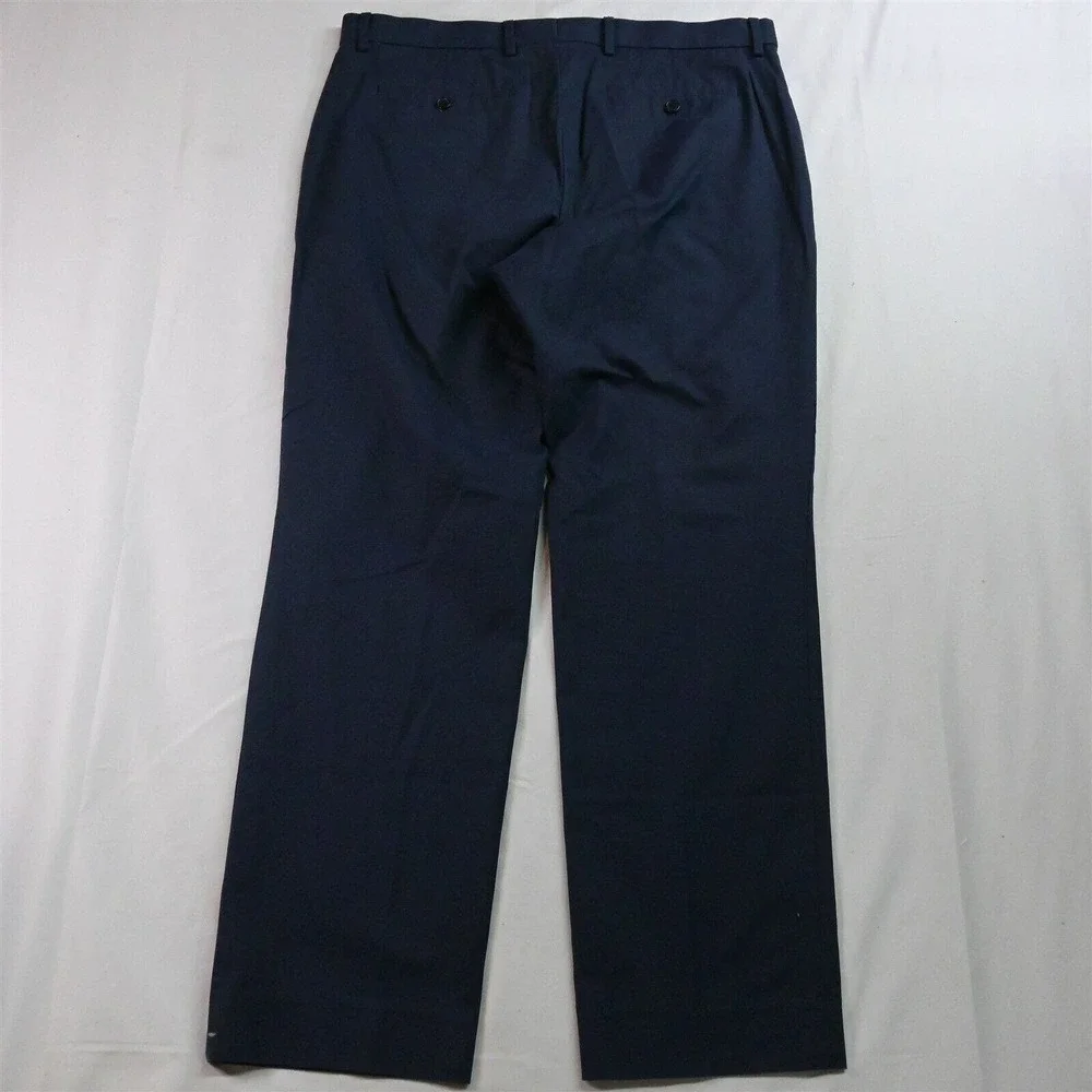 Banana Republic 36 x 32 Navy Blue‎ Woven Non Iron Slim Fit Dress Pants